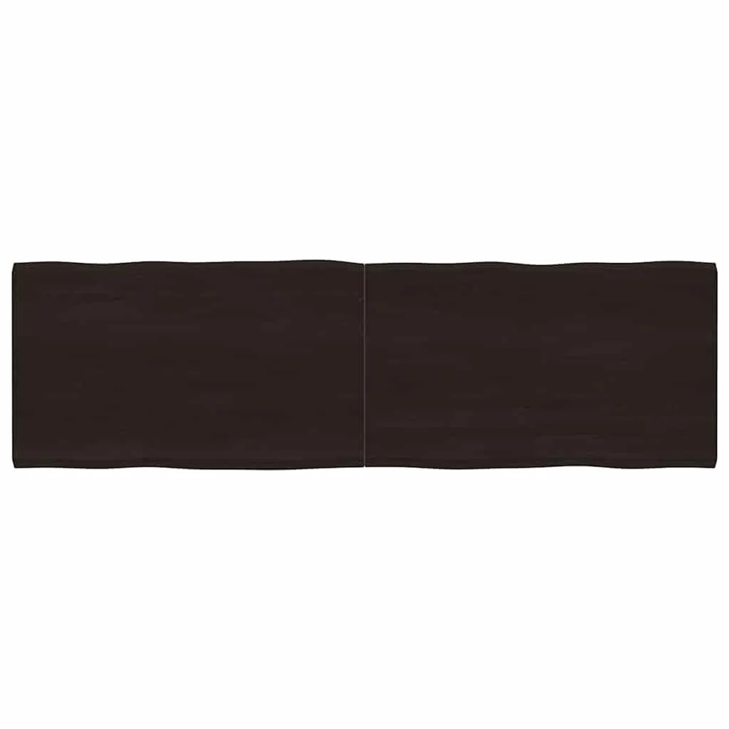 vidaXL Tischplatte 200x60x2-4 cm Massivholz Behandelt Baumkante 364050