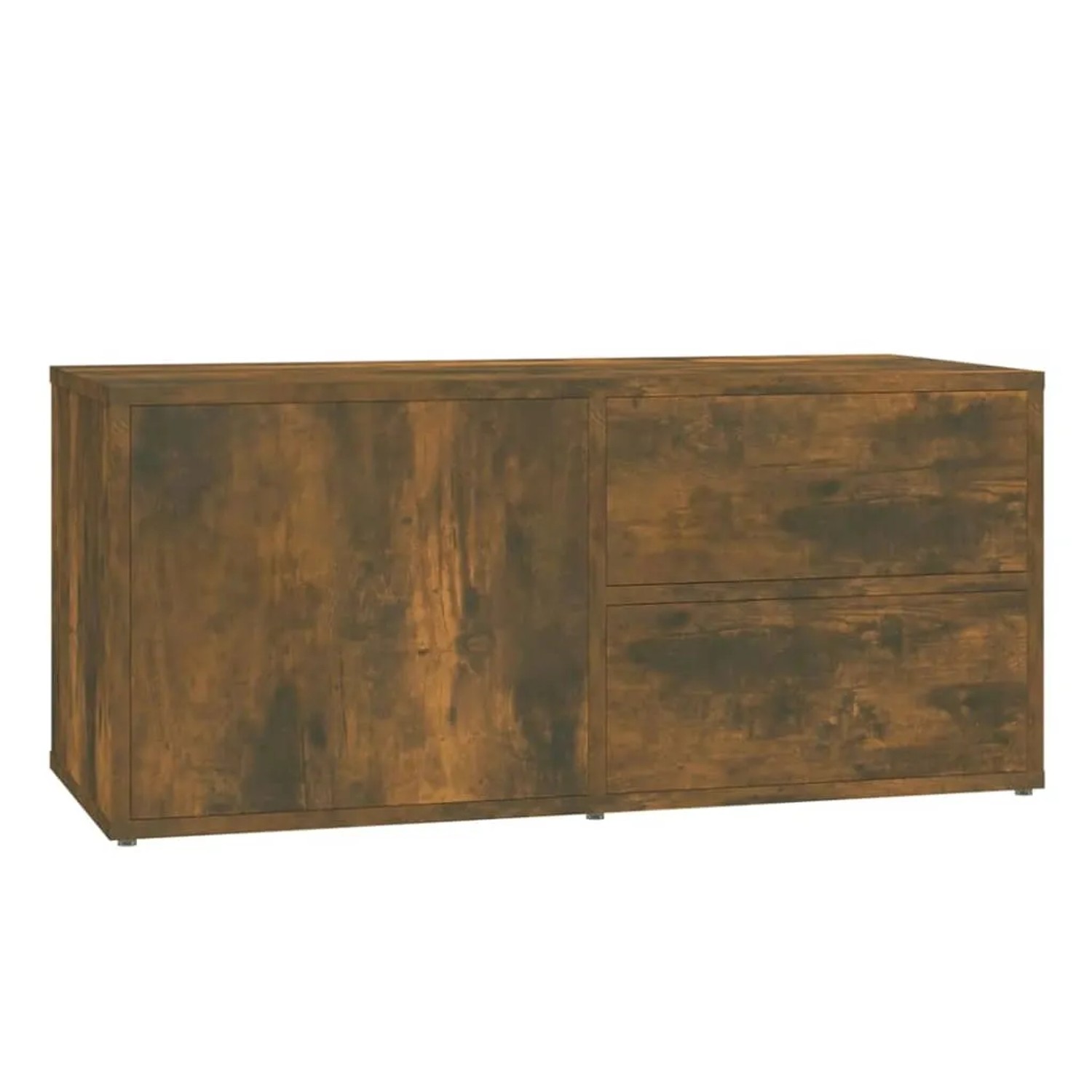 vidaXL TV-Schrank Räuchereiche 80x34x36 cm Holzwerkstoff 815495