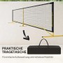 SPORTNOW Pickleball Netz gelb-schwarz, Metallrahmen, Polyester-Netz. Inkl. schwarzer Tragetasche für Sport & Fitness.