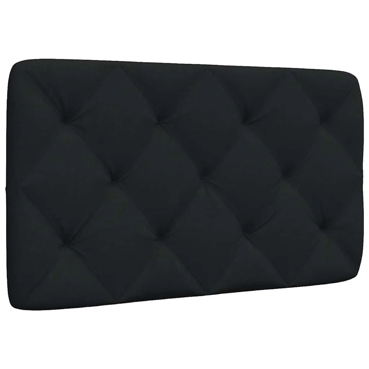 vidaXL Kopfteil-Kissen Schwarz 90 cm Stoff 4019200