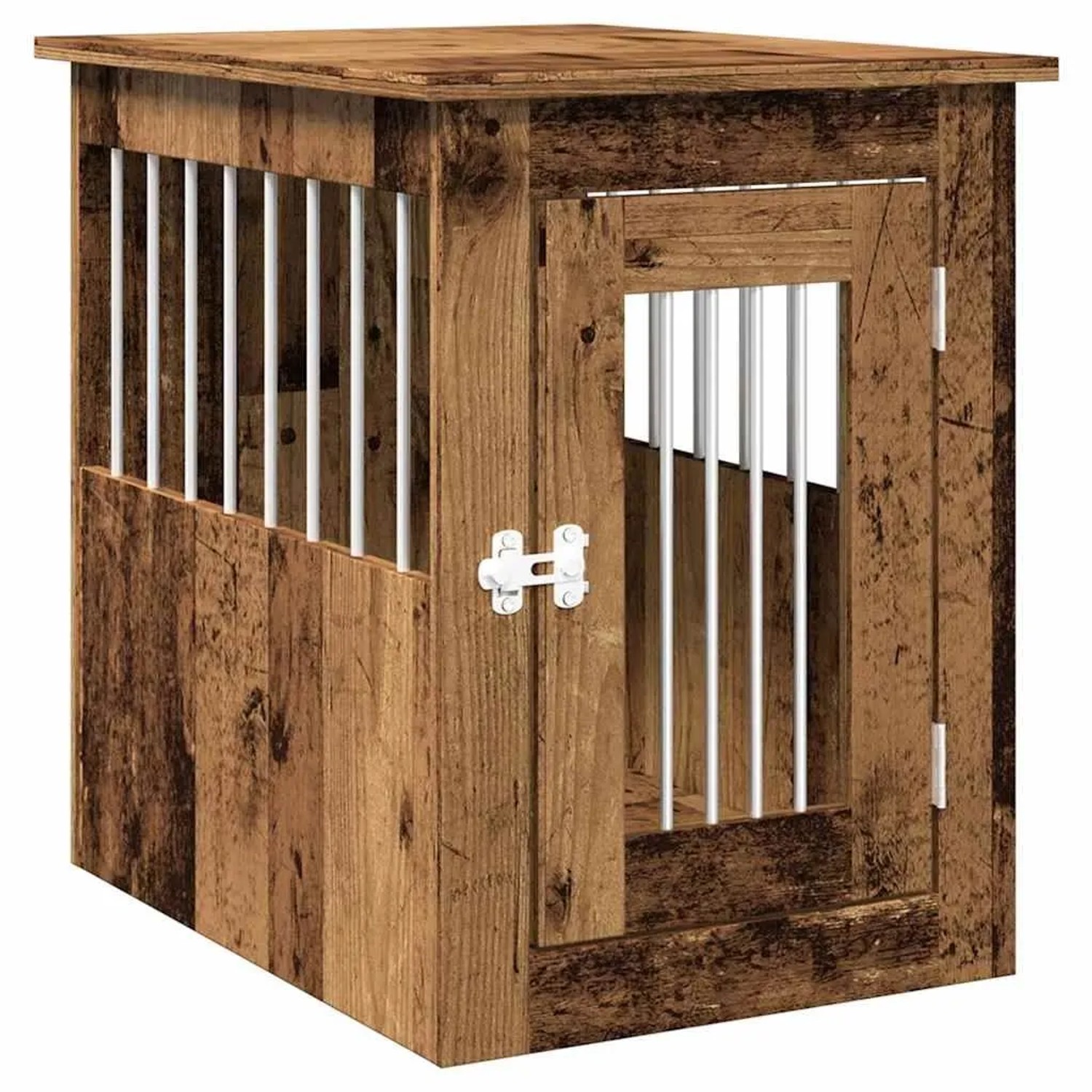 vidaXL Hundekäfig im Möbelstil Altholz-Optik 45x62x59 cm Holzwerkstoff 857636