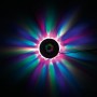 Easymaxx LED-Lichtrad Galaxy Wandlampe mit bunter Lichtshow und Sound-Sensor.