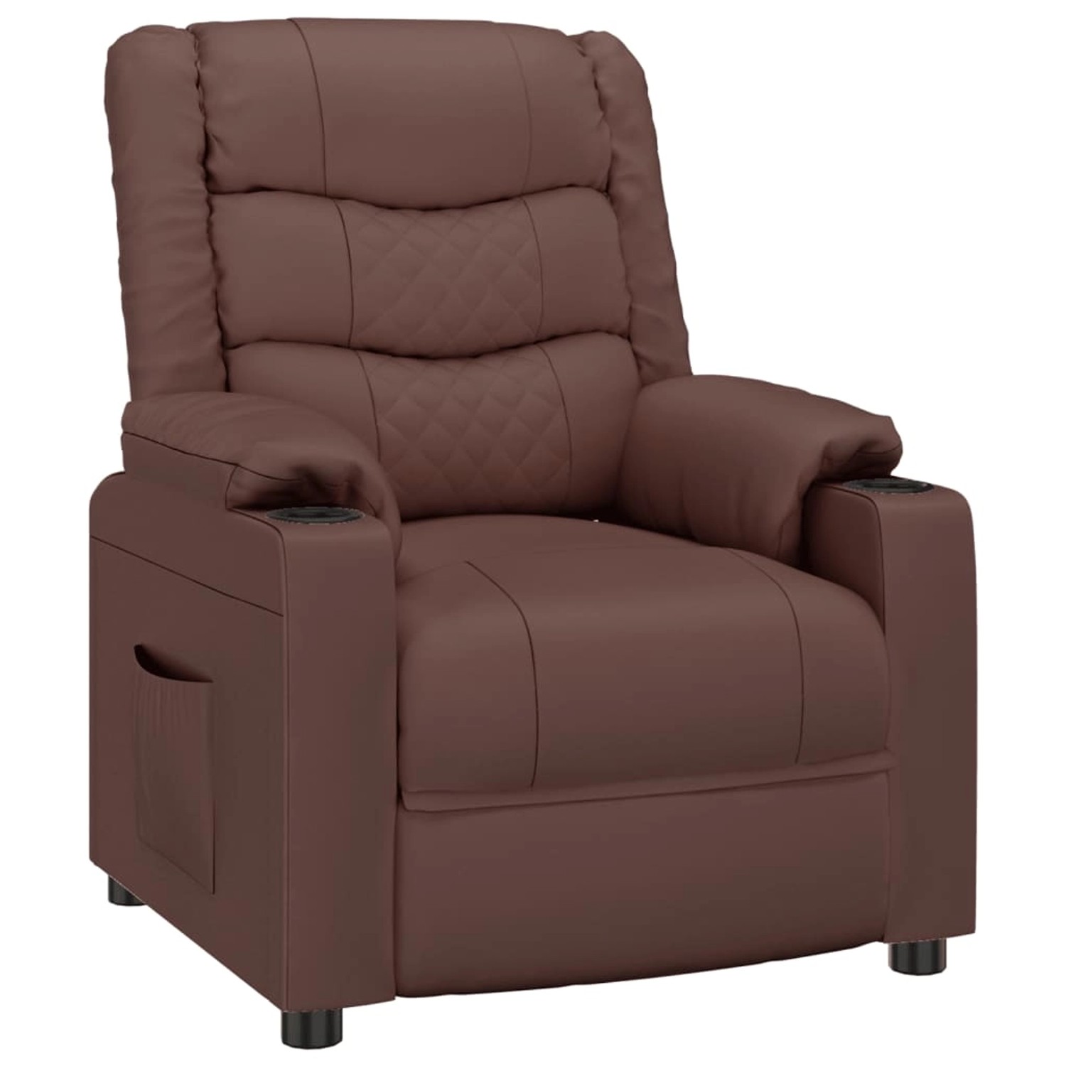 vidaXL Relaxsessel Braun Kunstleder 348044