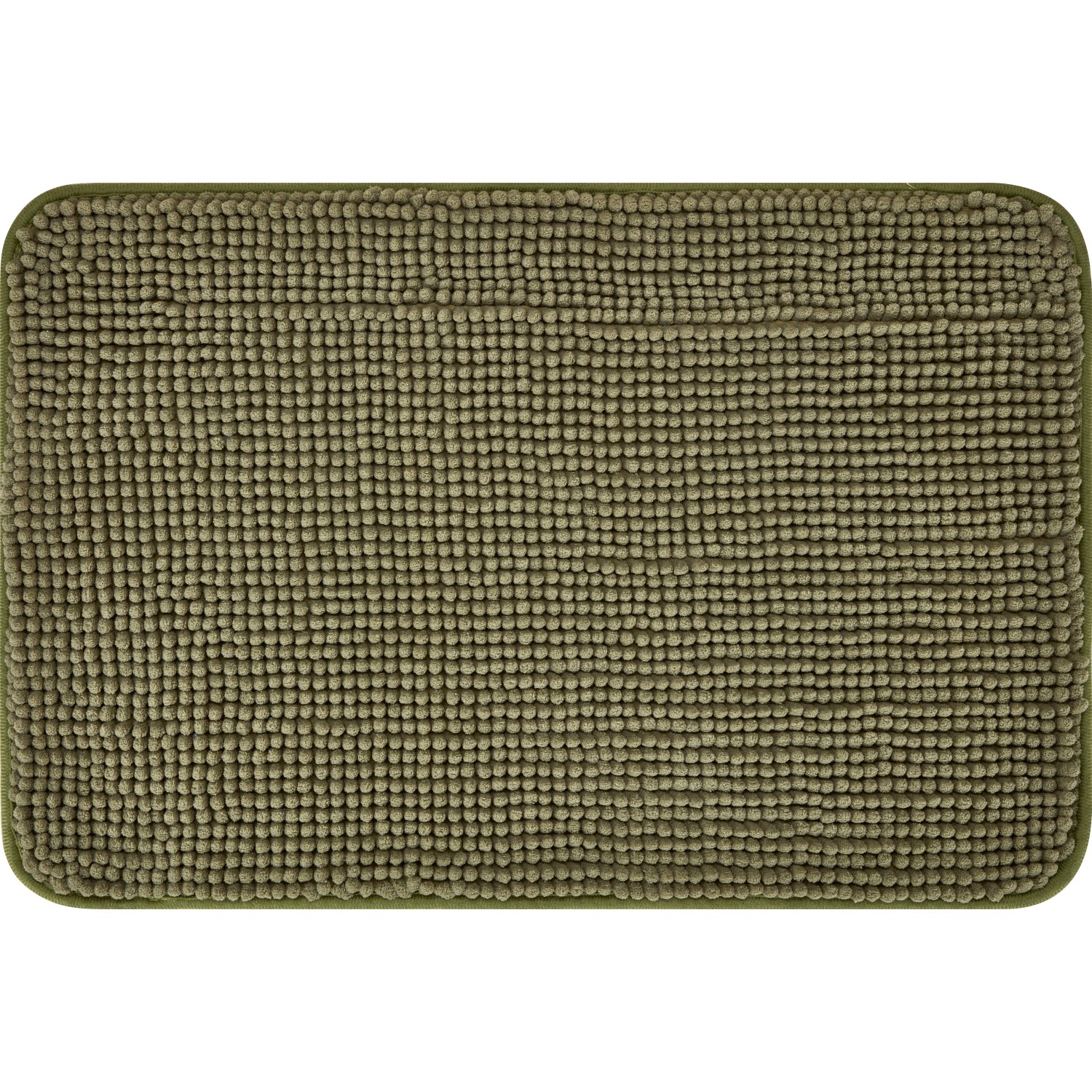 baliv Badematte 40 cm x 60 cm Polyester Moosgrün günstig online kaufen