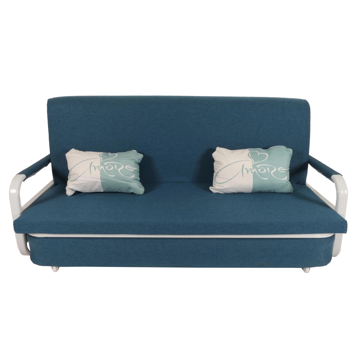 MCW Schlafsofa M83 Stoff/Textil Dunkelblau 190x185cm günstig online kaufen