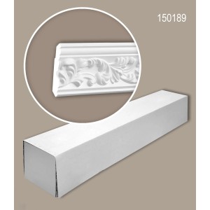PROFHOME Eckleisten Set, 14 Zierleisten (28m), weiß, Rokoko/Barock Stil. Zubehör für Paneele.