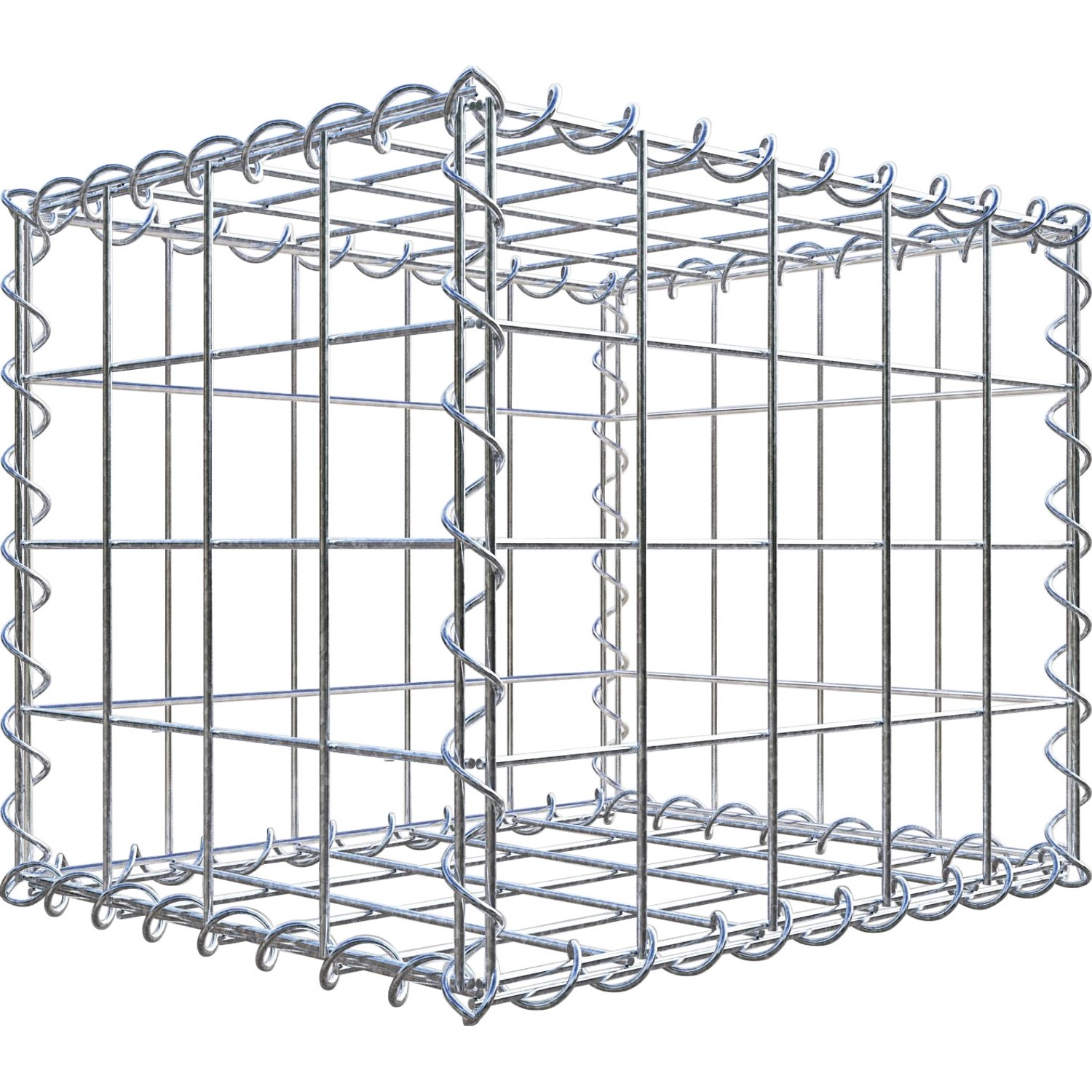 Gabiona Gabione 50 cm x 40 cm x 40 cm mit Maschenweite 10 cm x 10 cm