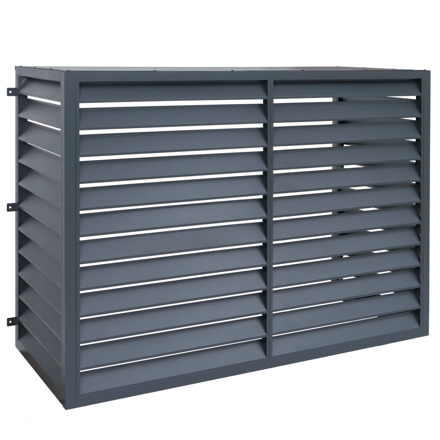 MCW Verkleidung Für Klimaanlage/Wärmetauscher O43 Metall 132x175x75cm Anthrazit