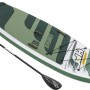 Bestway Hydro-Force SUP River Board Kahawai Set (310 cm) mit Paddel. Aufblasbares Stand Up Paddle Board in Grün/Weiß.