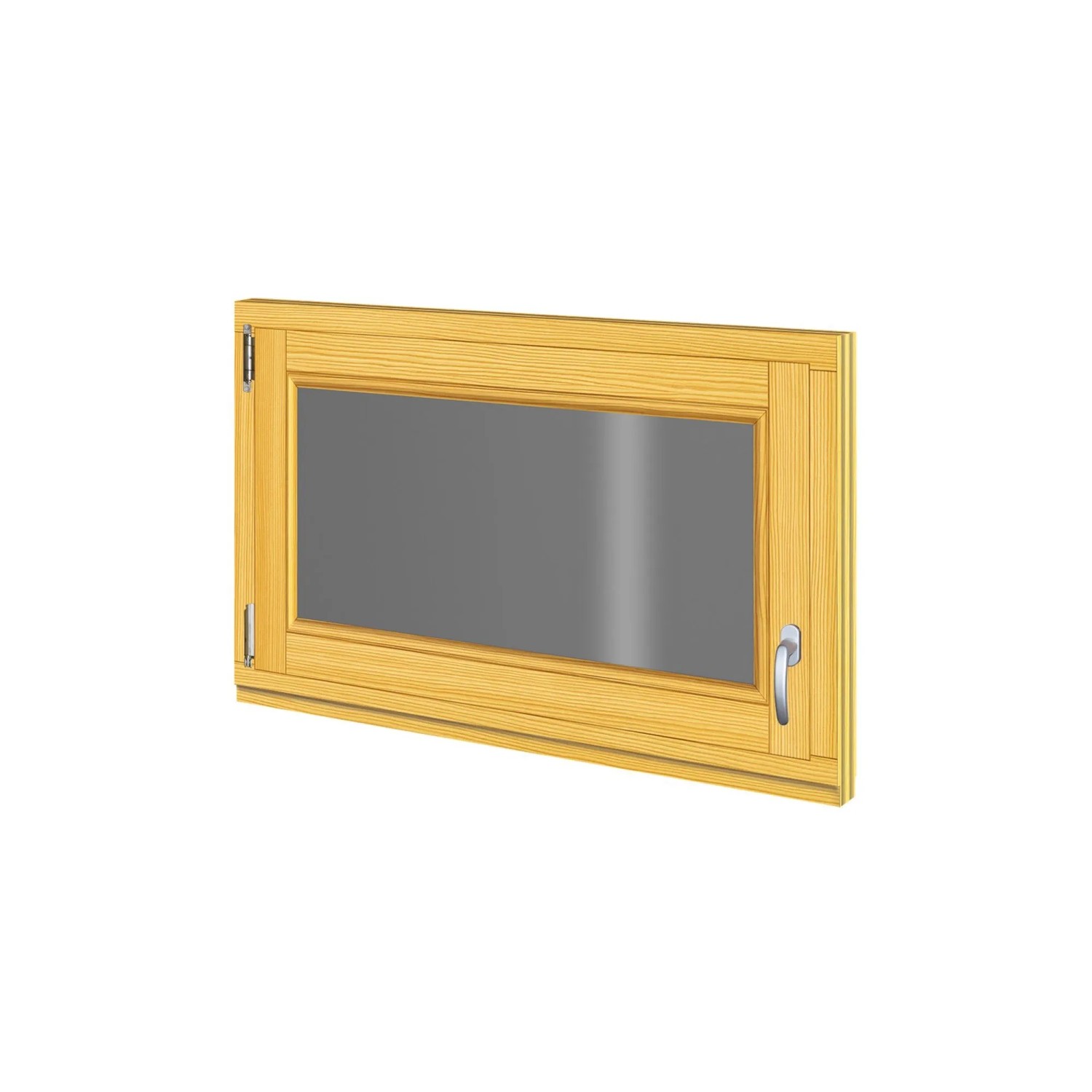 Roro Holzfenster Fichte 98 cm x 58 cm DIN L