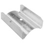 Robuster König Längsverbinder aus verzinktem Metall für CD-Profile, sichere Steckverbindung für abgehängte Decken.