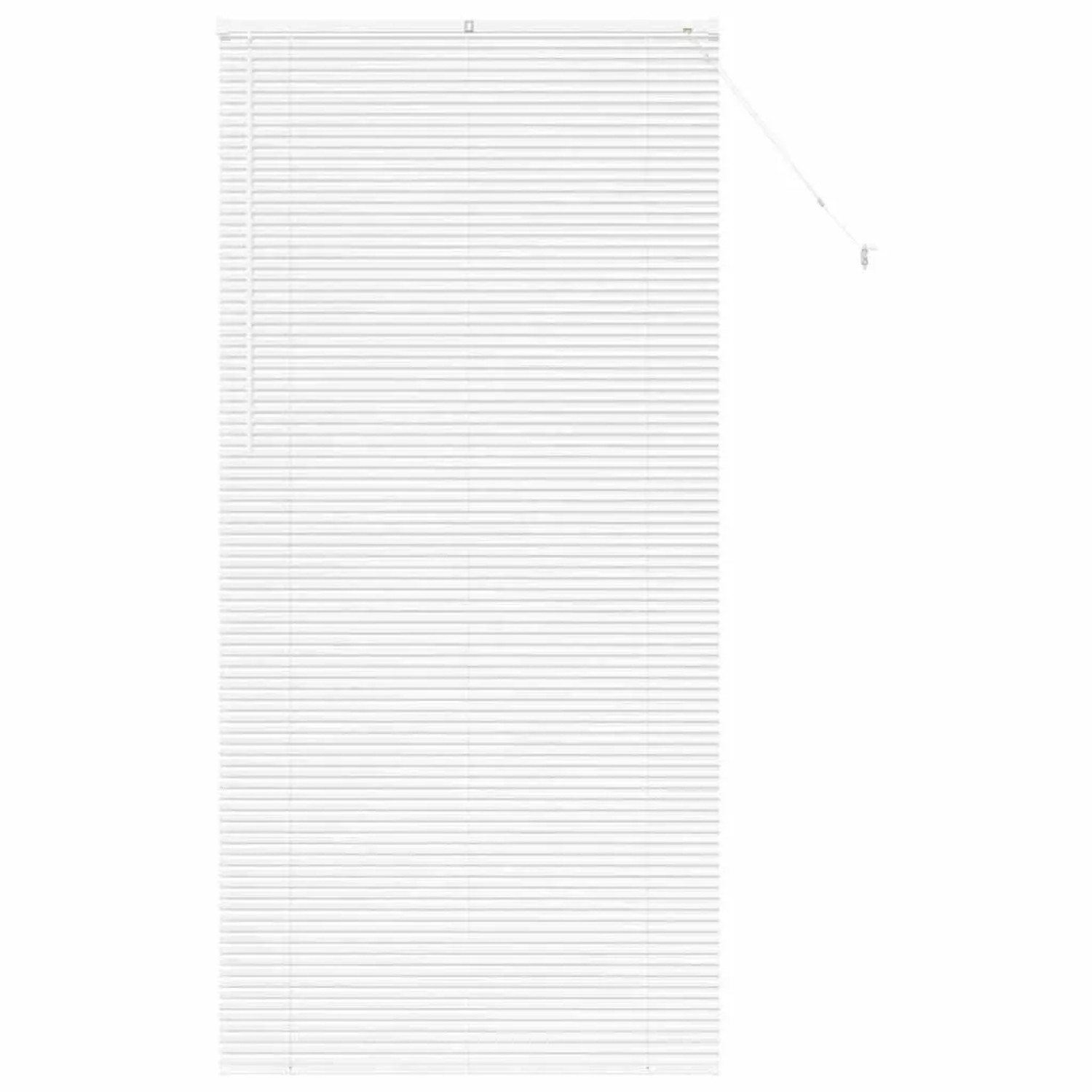 vidaXL Balkenjalousien mit Vorhängen Weiß 220 x 100 cm Aluminium 42006022 günstig online kaufen