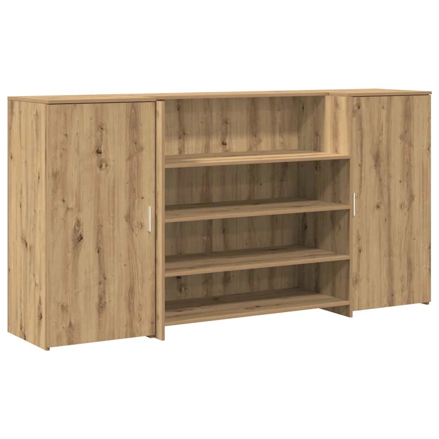 vidaXL Empfangstheke Artisan-Eiche 200x50x103,5 cm Holzwerkstoff 3324186 günstig online kaufen
