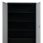 Offener PROREGAL Stahlschrank Bee, anthrazit/grau, mit 4 Fachböden. Ideal für Büro und Homeoffice.