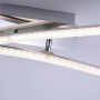 Moderne LED-Deckenleuchte Simon aus Stahl, 59x51 cm, warmweißes Licht für Wohnräume.