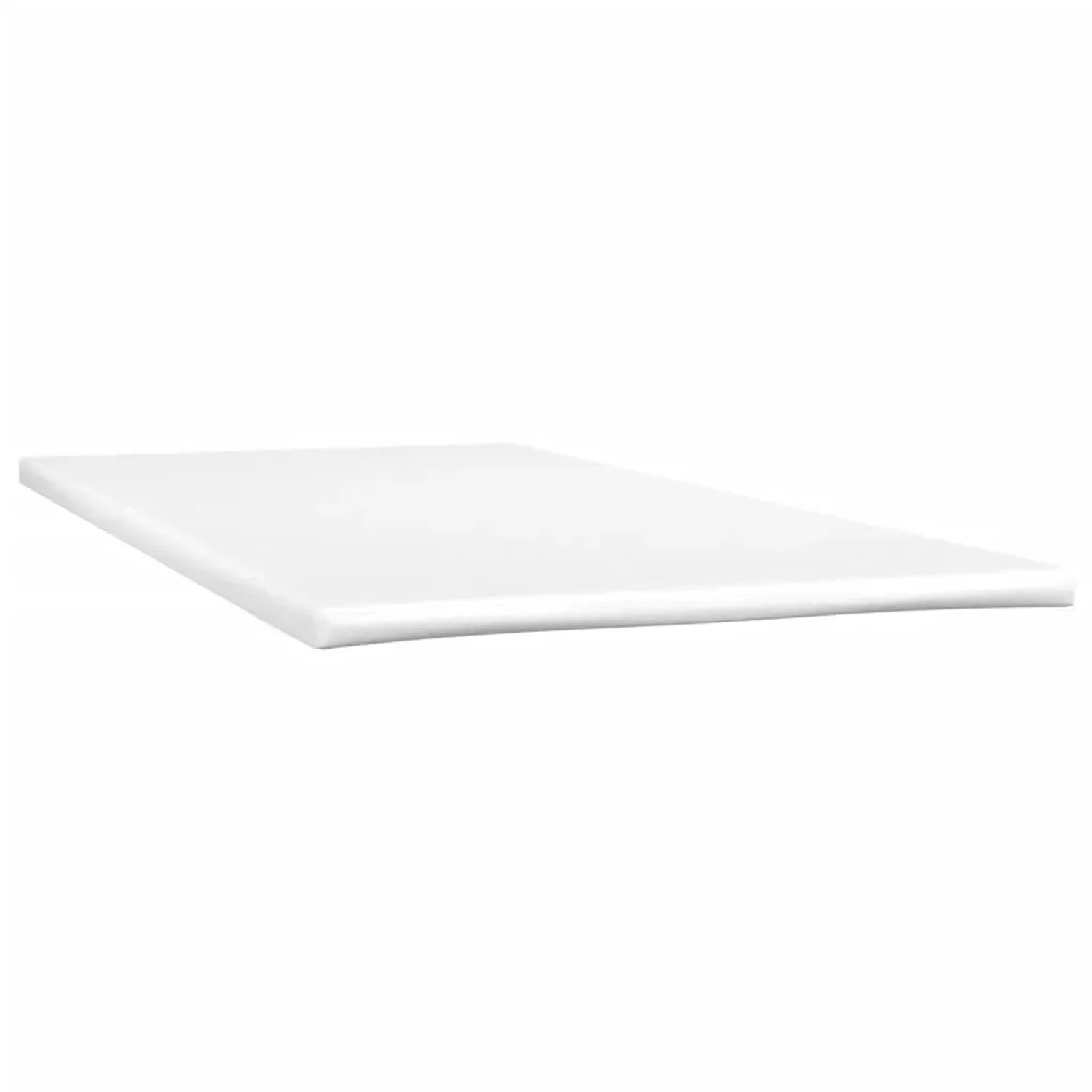 Matratzenauflage in Weiß für Boxspringbett, 120x190 cm.