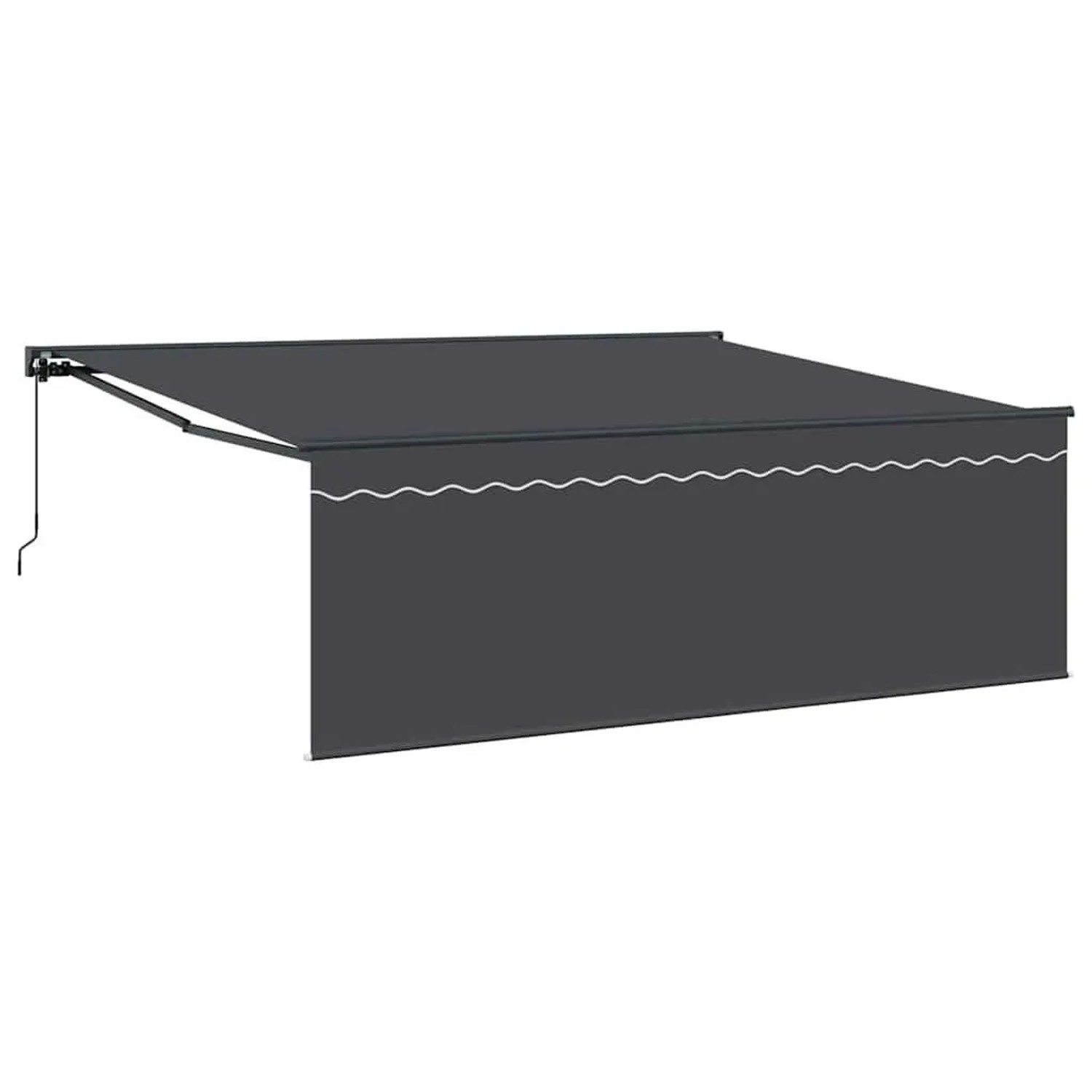 vidaXL Einziehbare Markise Anthrazit 400 x 300 cm 3330503 günstig online kaufen