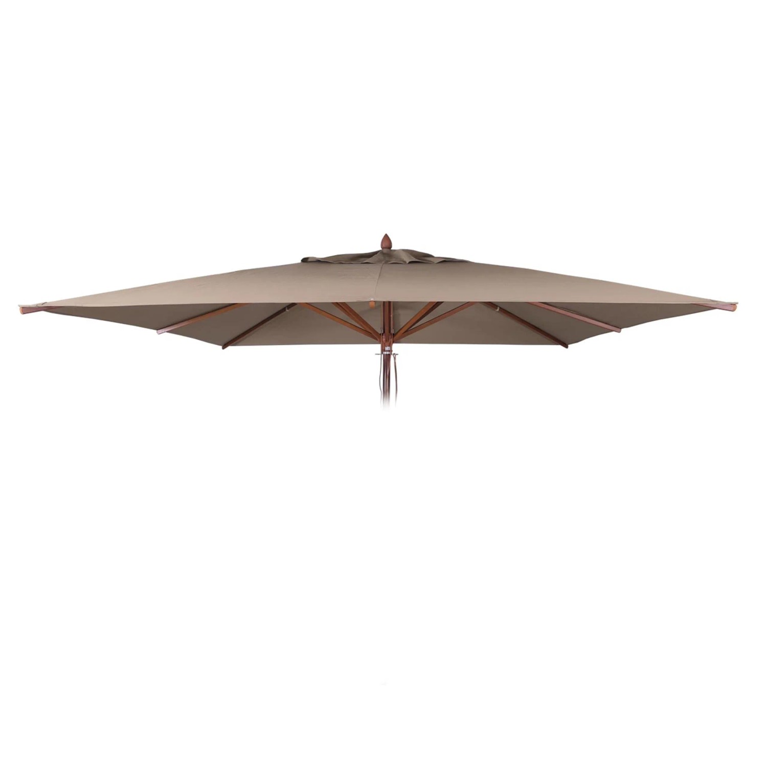 MCW Ersatz-Bezug Für Gastronomie Holz-Sonnenschirm C57b Eckig 3x3m Polyester Taupe