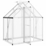 vidaXL Gewächshaus mit Fundamentrahmen Silbern 169x114x195 cm Alu 4005822_6