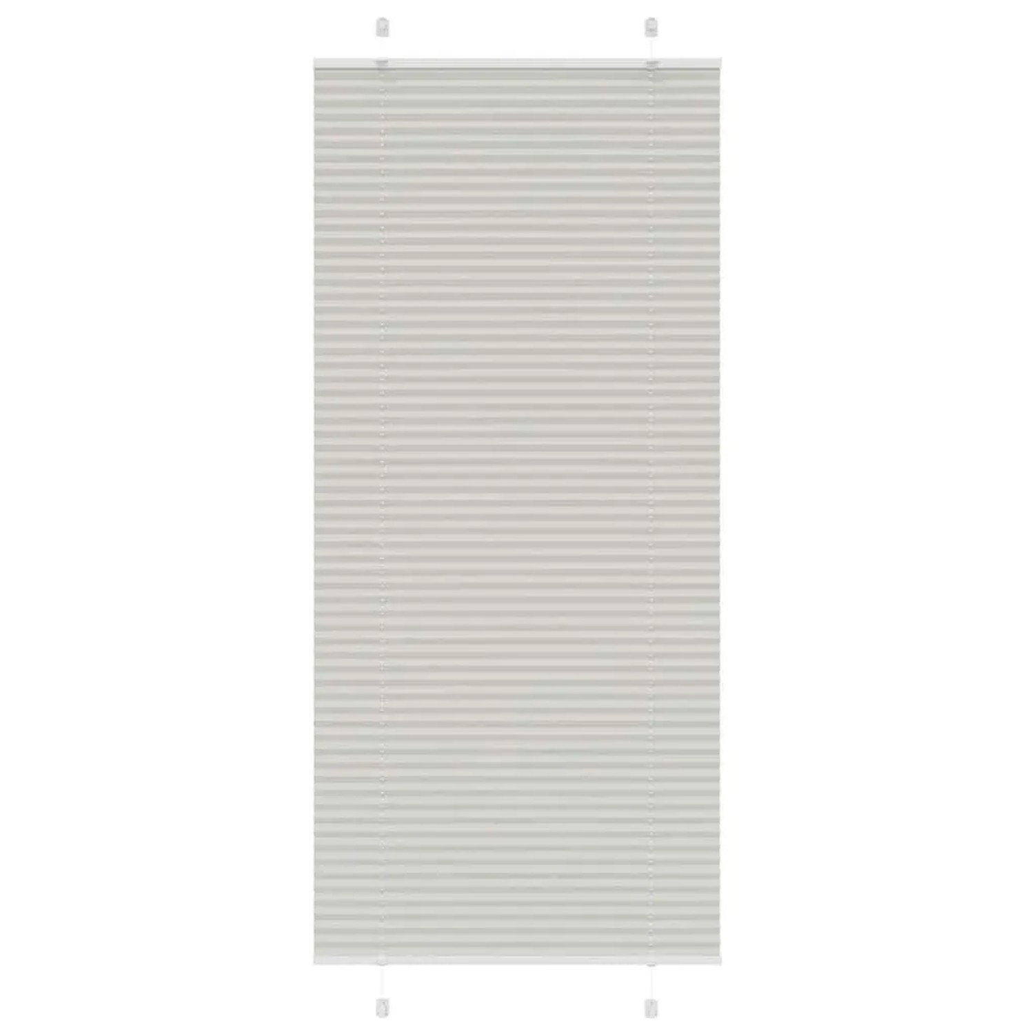 vidaXL Plissee Hellgrau 95x200 cm Stoffbreite 94,4 cm Polyester 4015363 günstig online kaufen