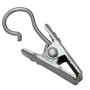 Gardinia Clipshaken, silber-matt, 10er-Pack für Vitragestangen.
