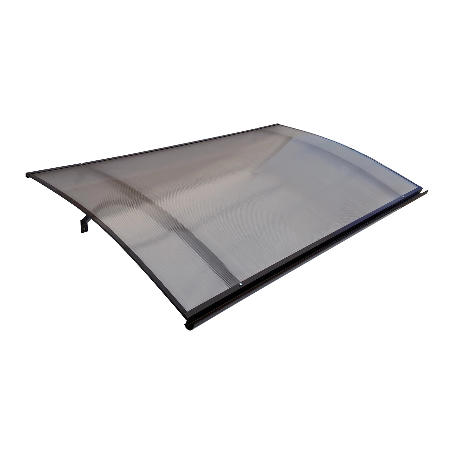 STARKEDACH Aluminiumrahmen Vordach Gebogen L-160 RAL 8017 Mit Polycarbonatb günstig online kaufen