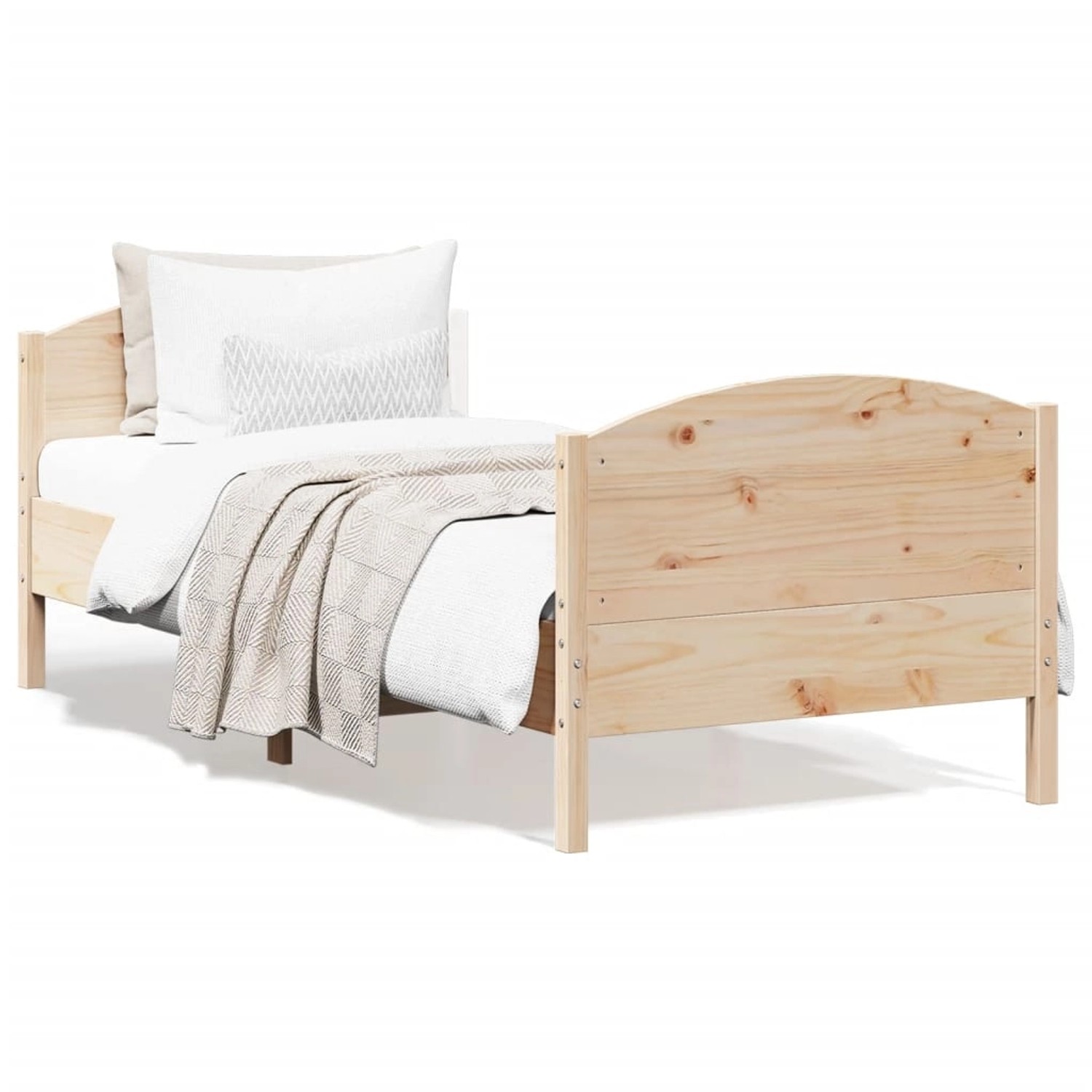 vidaXL Massivholzbett ohne Matratze 100x200 cm Kiefernholz 842562 günstig online kaufen