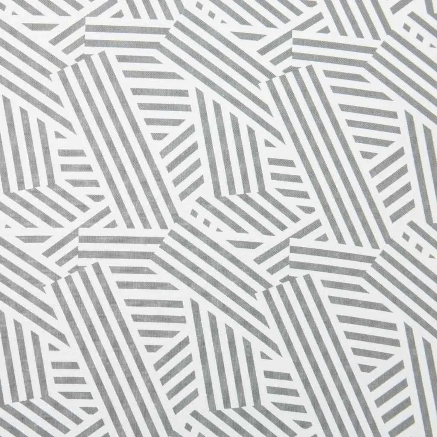 Muster des vidaXL Sonnenschirms: Grau-weiße Streifen in geometrischem Design.