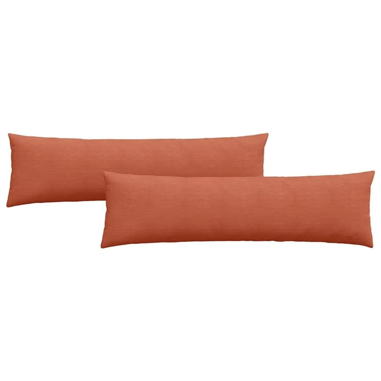 vidaXL Sofakissen 2 Stück Rot-Orange 145 x 40 cm Cordstoff 42013867