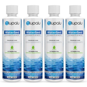 blupalu Wasserbett Conditioner Premium Care Konditionierer gegen Gerüche & Algen Pflege Konditionierer 4x 250ml