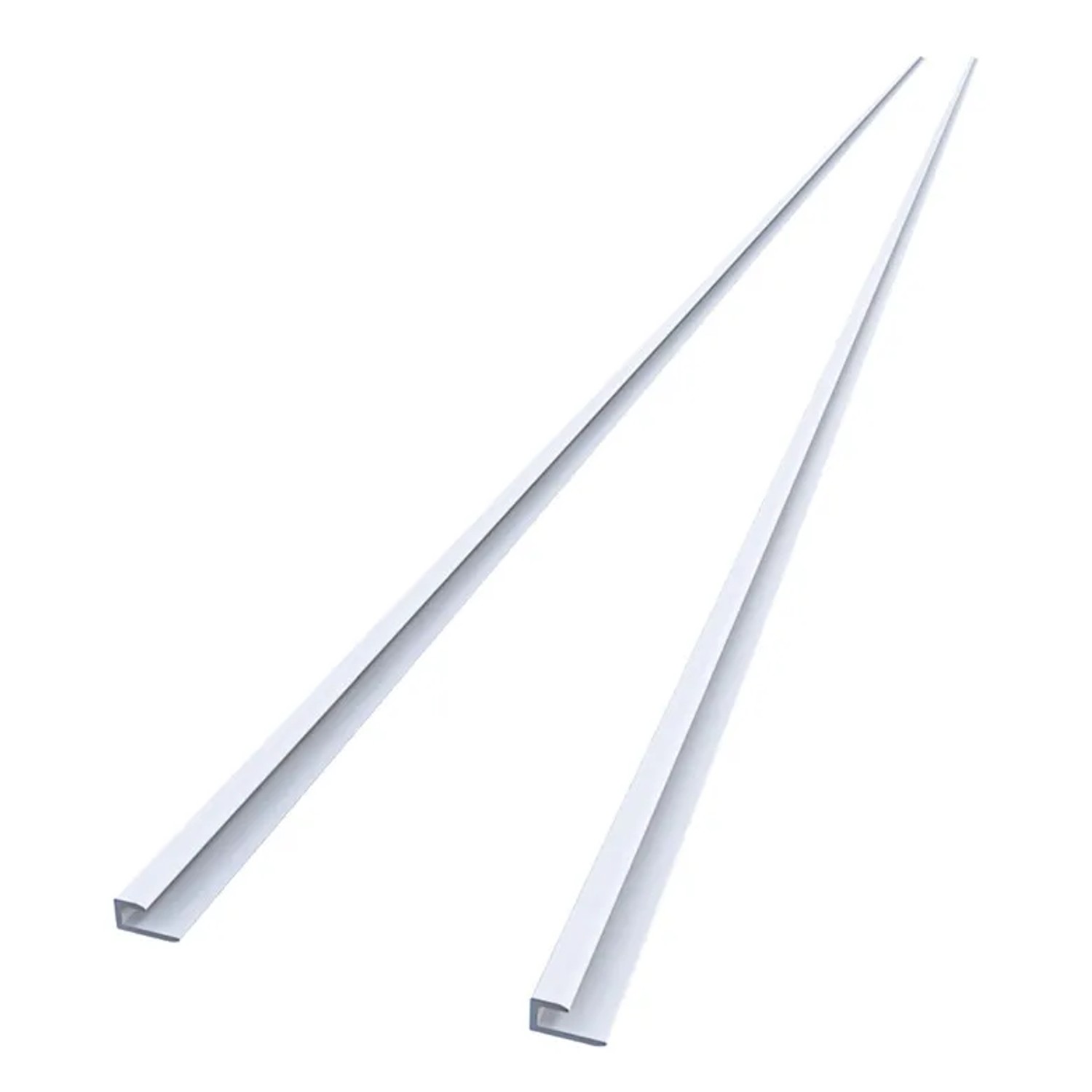 Duschparadies Dekowand Duschrückwand Zubehör Montage Aluminium Profile Montagezubehör 210cm Weiß Profil Ux2