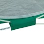 Detailaufnahme: Seegrünes vidaXL Strandzelt, Pop-Up, wasserdicht, mit Gestänge.