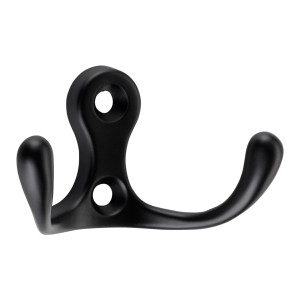 SOTECH Garderobenhaken MAREEN 2 Fach 29 x 51 x 23,5 mm BA 17 mm Schwarz