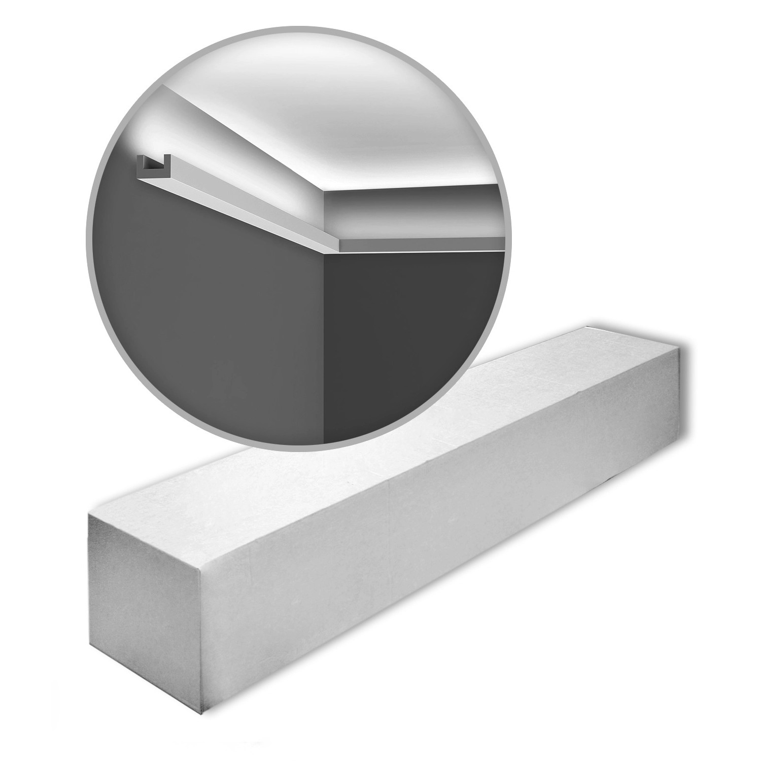 Thumbnail - ORAC DECOR CX190-Box AXXENT Eckleisten 1 Karton Set mit 8 Zierleisten 16 m Weiß