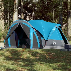 vidaXL Tipi-Familienzelt 8 Personen Blau Wasserdicht 94738