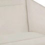 Detailaufnahme: Beige Sitzfläche und Rückenpolster des Tectake Hängesessels Grazia.