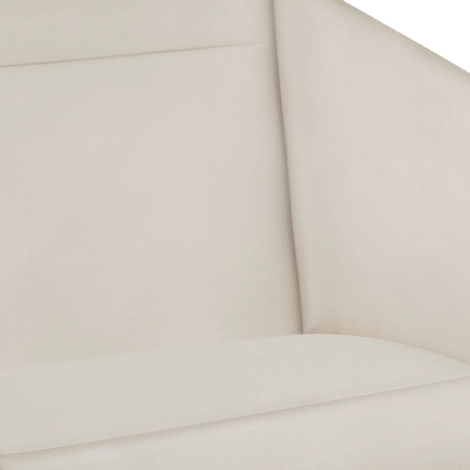 Detailaufnahme: Beige Sitzfläche und Rückenpolster des Tectake Hängesessels Grazia.