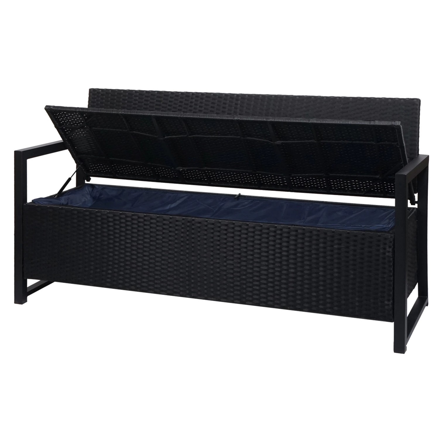 MCW Poly-Rattan 3er Sitzbank F39 anthrazit Kissen Schwarz kaufen 