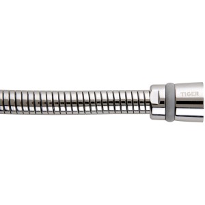 Tiger Stretch-Brauseschlauch Boston, Edelstahl gebürstet, flexibel und verdrehsicher.