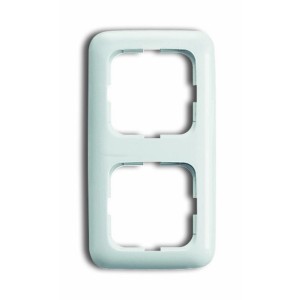 Busch-Jaeger Reflex SI Abdeckrahmen 2-fach in Alpinweiß für Schalter und Steckdosen.