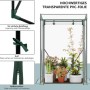WOLTU Foliengewächshaus mit transparentem PVC und Pflanzen.