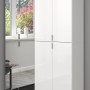 Inn.Furn Schuhschrank Weiß Hochglanz 122 cm mit Spiegel SystemX_6