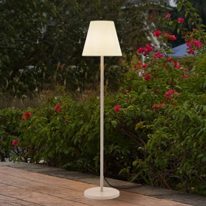 Lucande Stehlampe Terrassenlampe 150 cm Stehleuchte Terrassenleuchte IP65 Außenleuchte mit Strom 1x E27 ohne Leuchtmittel Gartenlampe Outdoorstehlampe