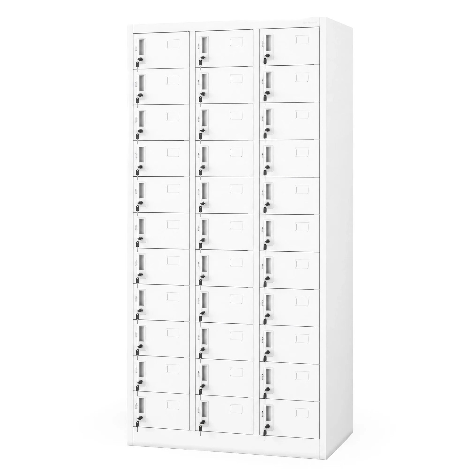 JAN NOWAK Schließfachschrank Für Mitarbeiter OLIVER 185x90x45 cm Weiß