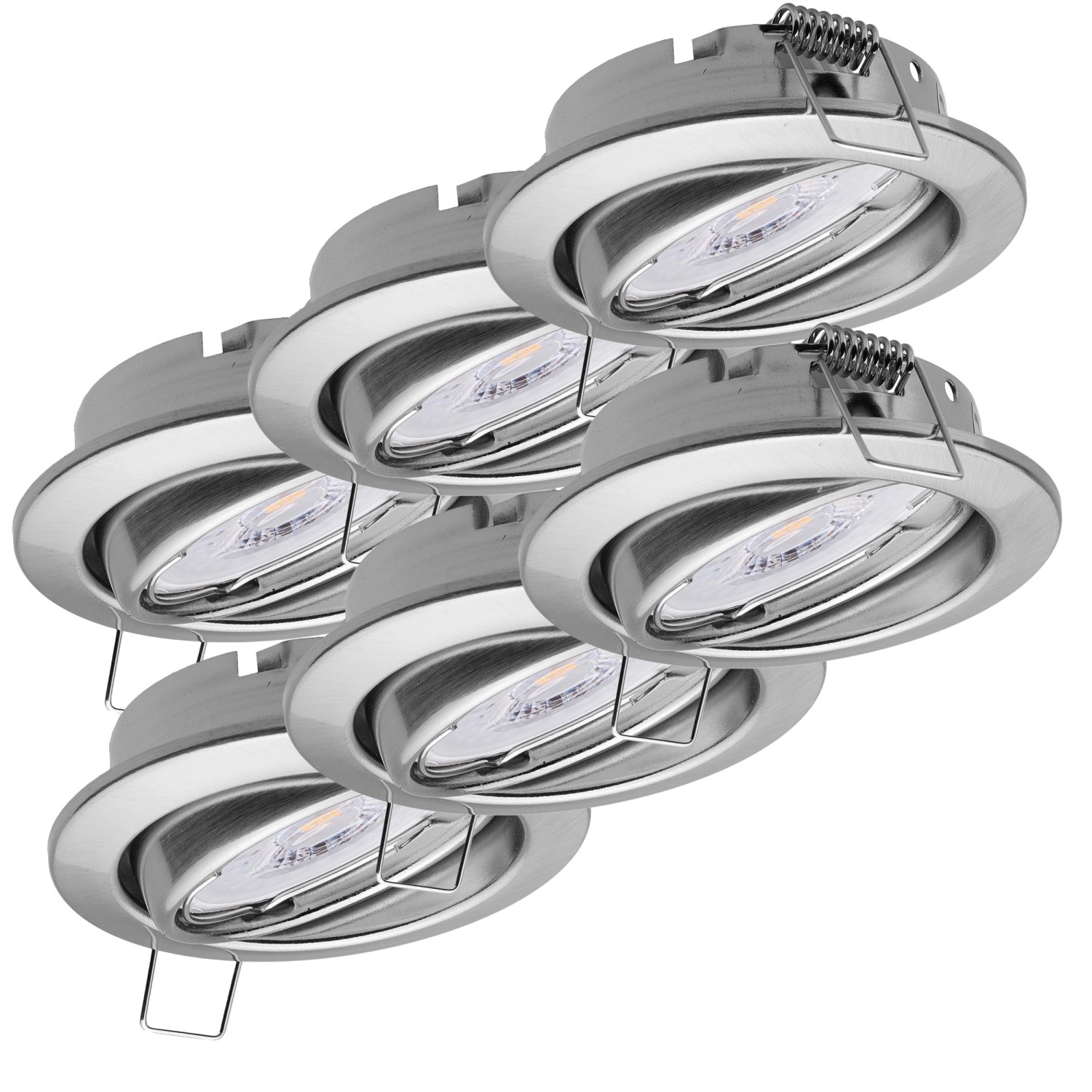 Oktaplex 6er Set Deckenspot Dijon inkl. LED Modul 230V Neutralweiß 4000K Ed günstig online kaufen