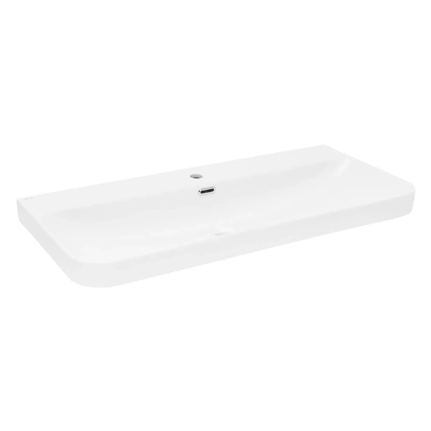 Swiss Aqua Technologies Möbelwaschtisch 100,6x46,3CM mit Überlauf Weiß Matt