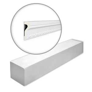 NOEL & MARQUET NMC Z1-Box ARSTYL Wandleisten Set, 42m, weiße Stuckleisten für den Innenbereich.