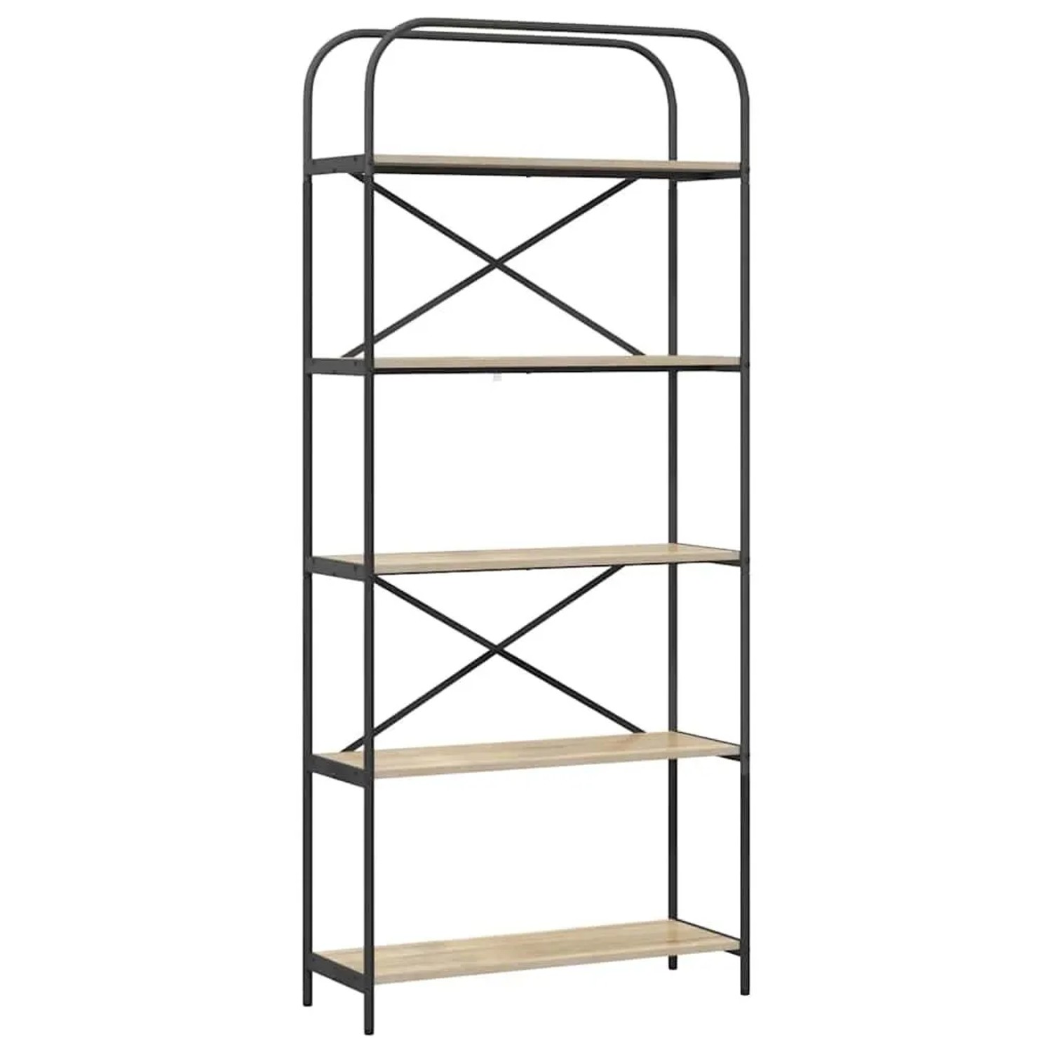 vidaXL Bücherregal Sonoma-Eiche 80 x 30 x 183 cm Holzwerkstoff 879834 günstig online kaufen