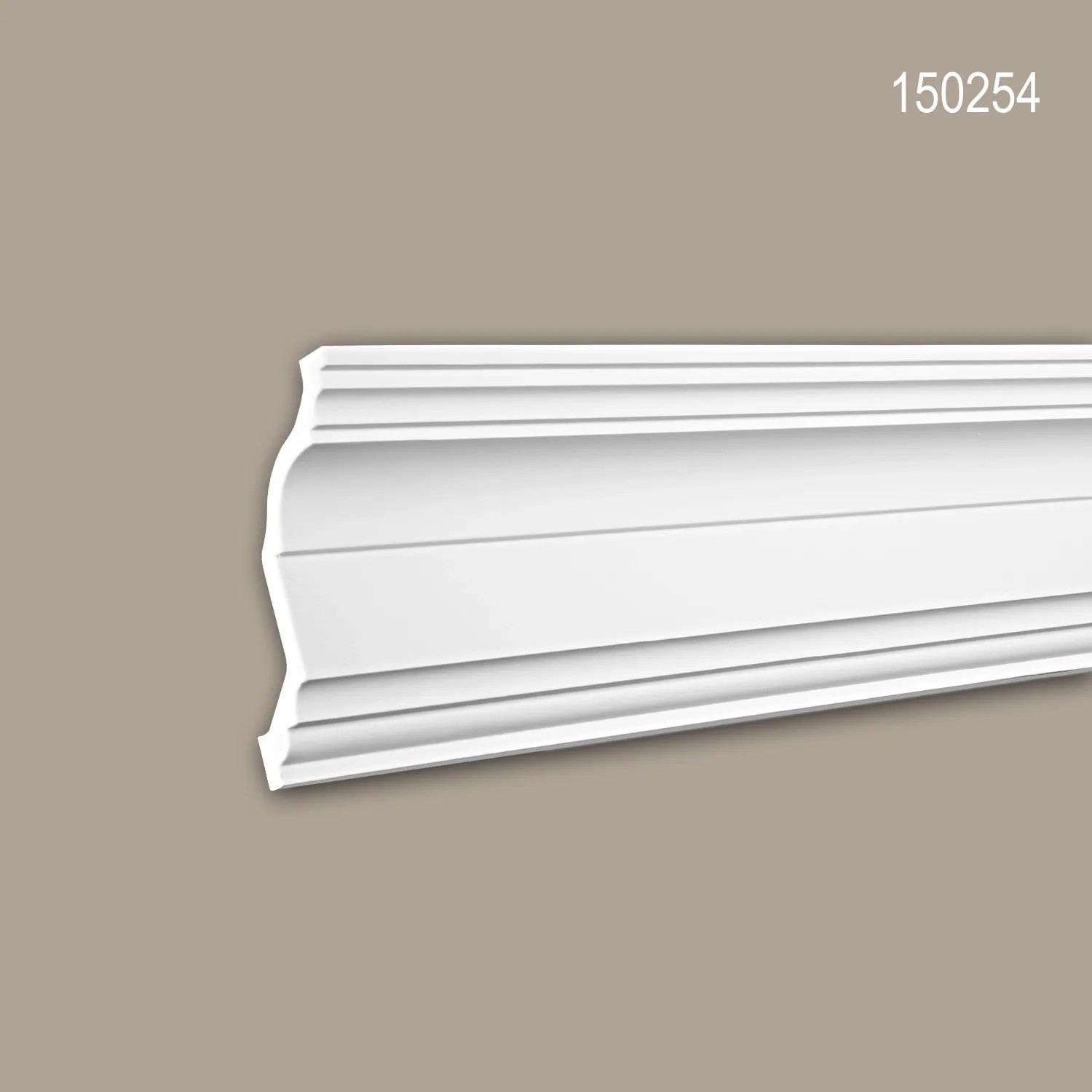 PROFHOME Eckleiste 150254, 5er Set, 10 m, weiße Zierleiste für Paneele.