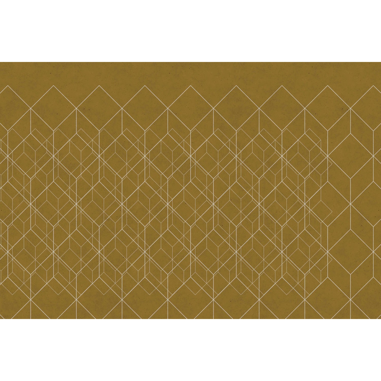 Fototapete Grafik Abstrakt Weiß Gelb 4,00 m x 2,70 m FSC®